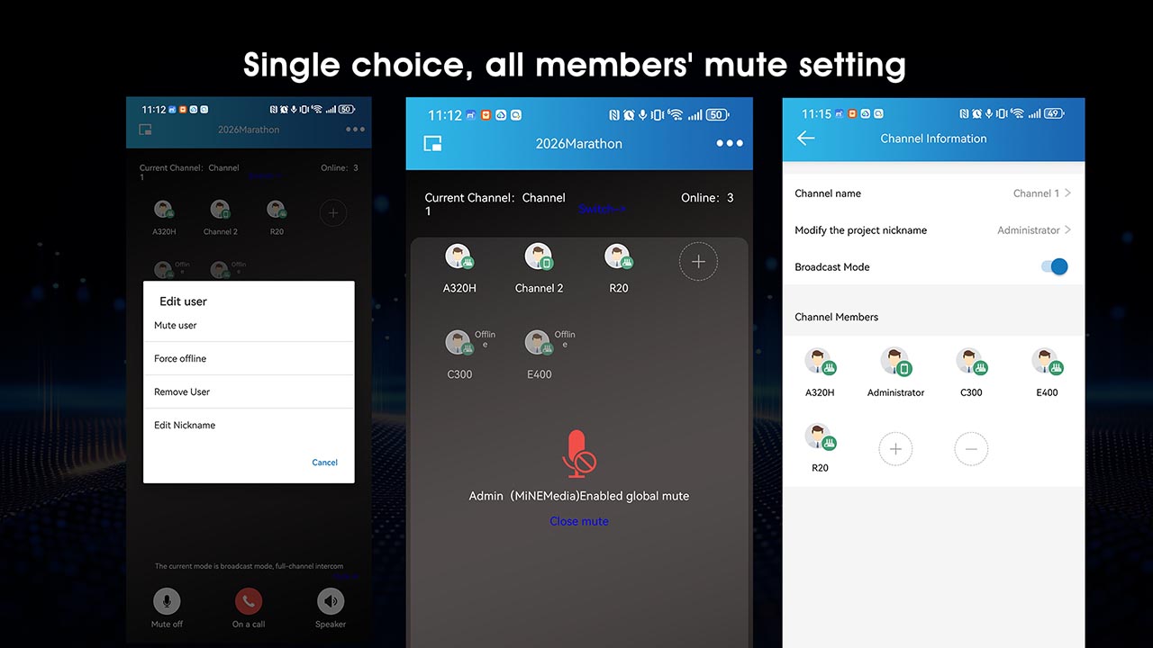 Create a new team call project on the mobile app