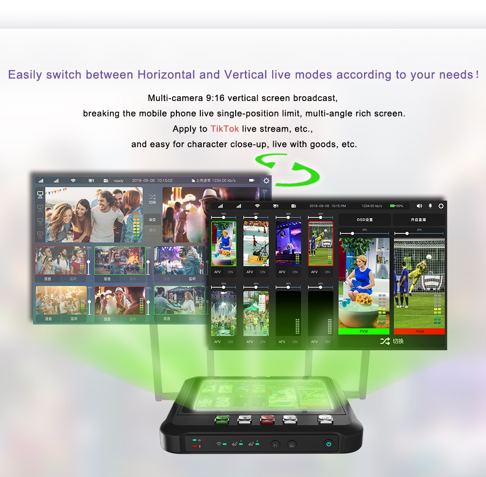 Vertical-Live-Stream-Function-of-R8-Bonding-Video-Swicther