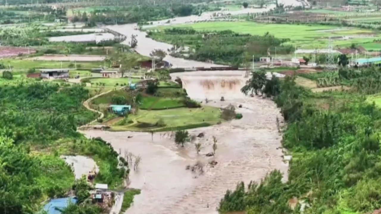 Flood disaster site