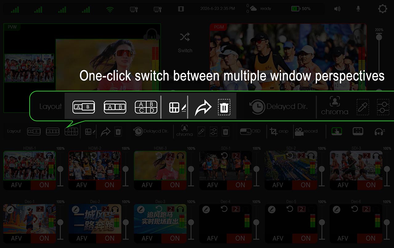 R20 Multi-window function